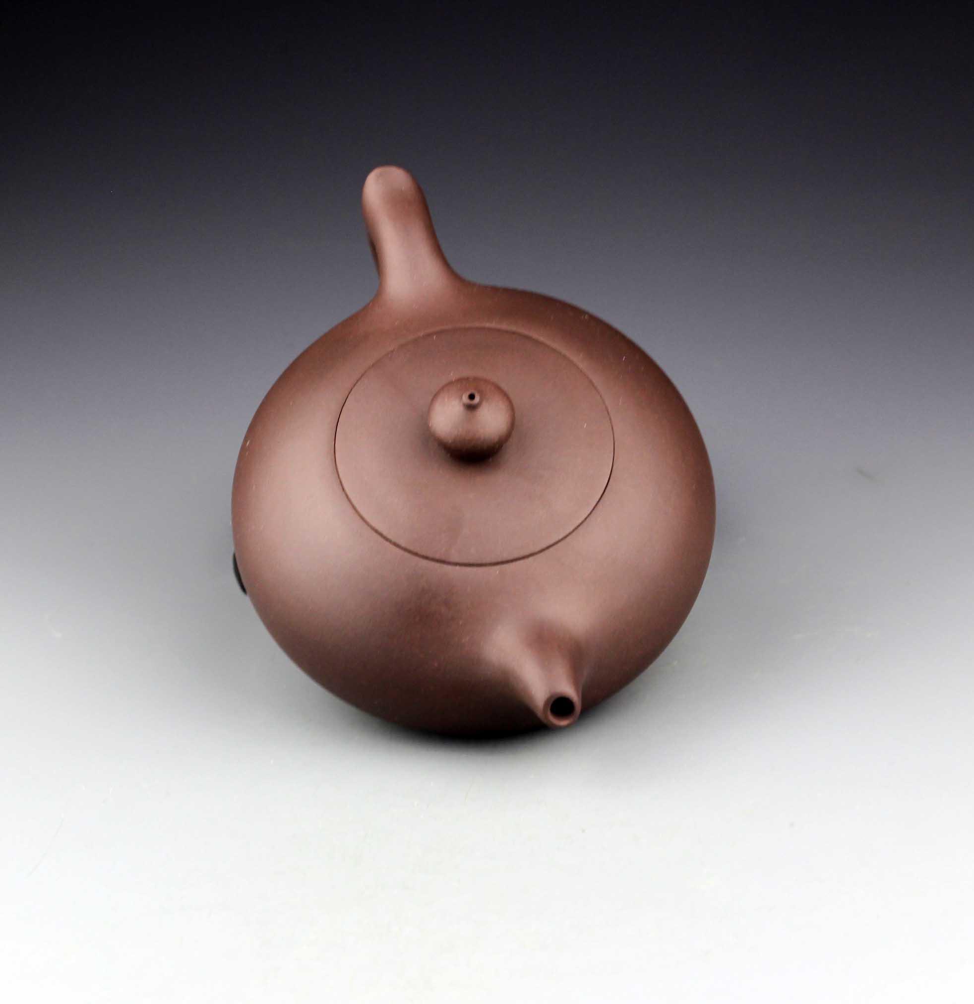 宜兴紫砂 原矿老紫泥 【扁玉壶】 拍品编号:16417893