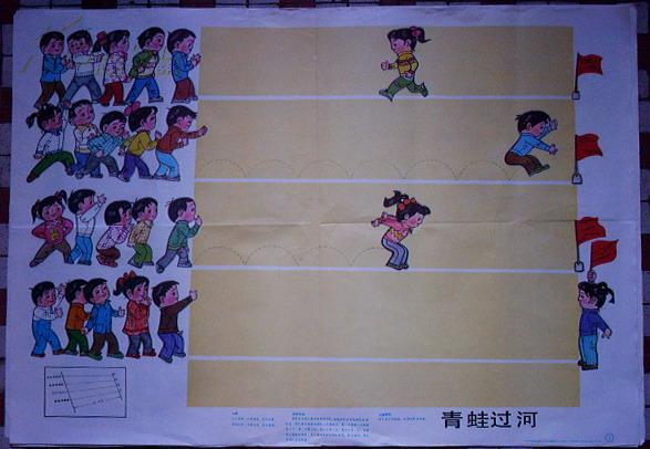 小学体育游戏教学挂图2低中年级适用12123456789101112穿过小树林换物