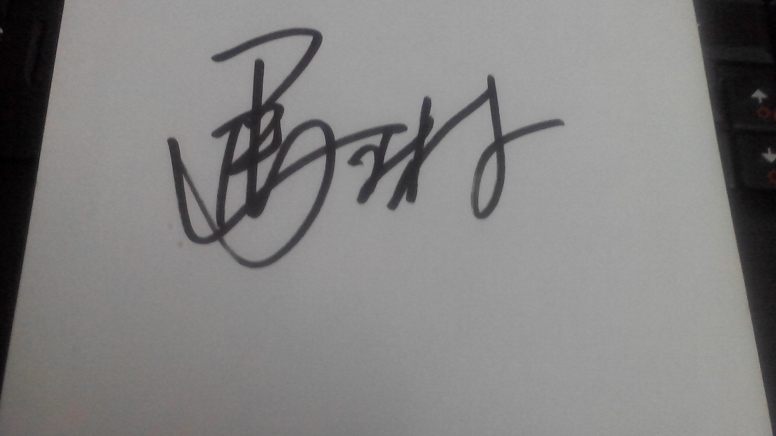 奥运会乒乓球冠军马琳签名