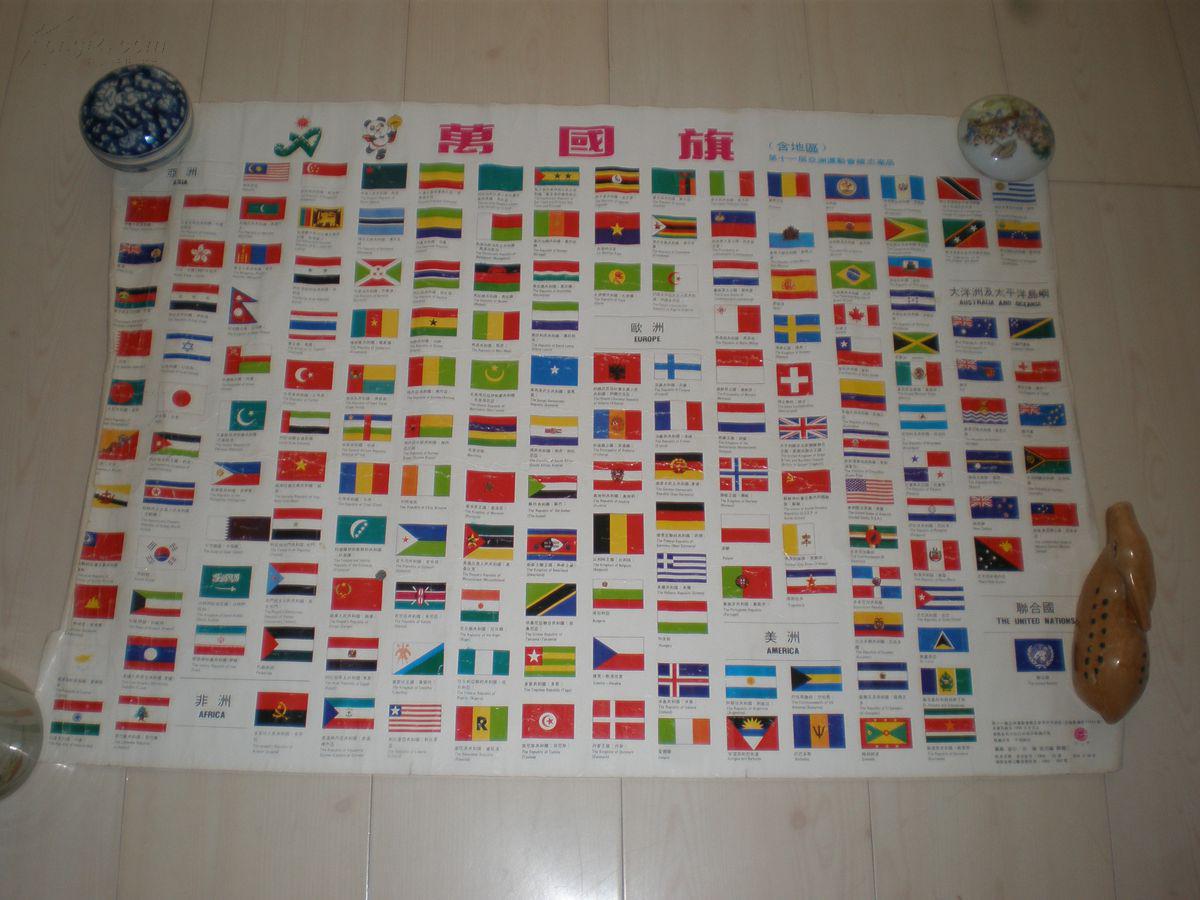 宣传画:万国旗图一副(含地区)