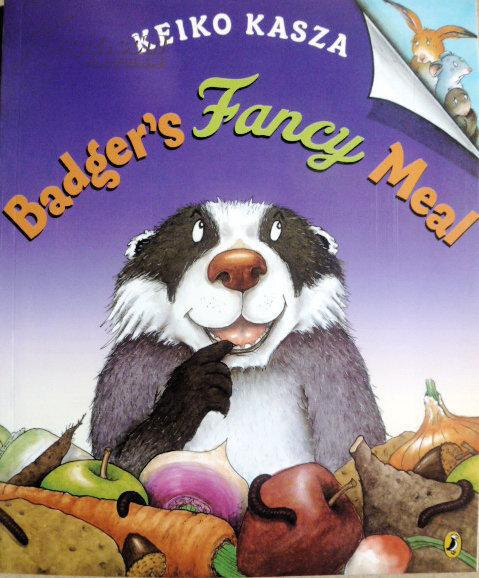 英文原版    少儿绘本故事     badgers fancy meal    獾的美餐