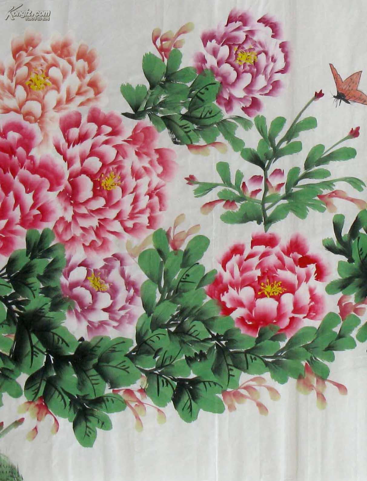 陈浩小六尺牡丹《富贵吉祥》◆◆◆0173,拍品信息,网上拍卖,拍卖图片