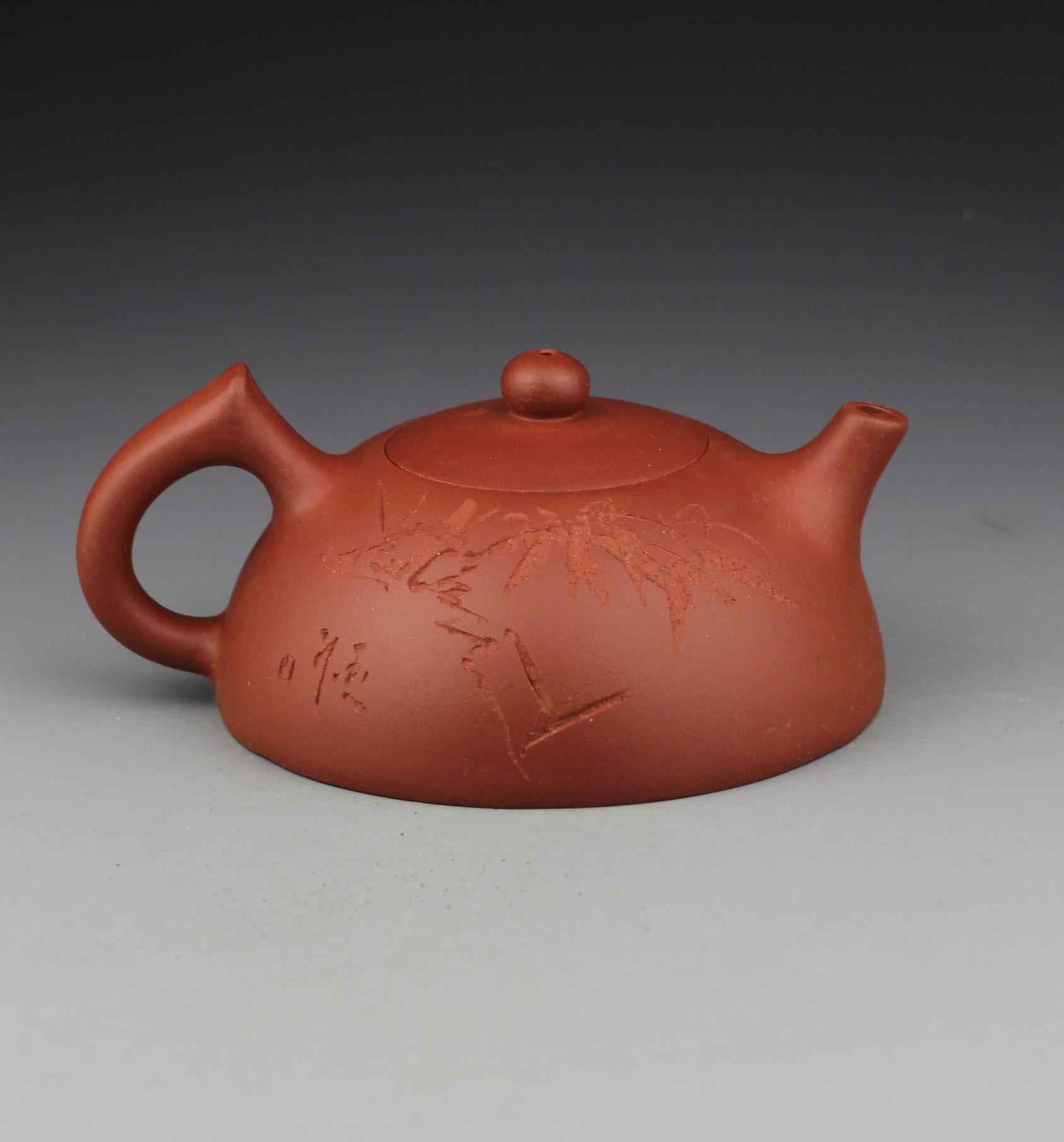 正品宜兴紫砂壶周婷半月壶