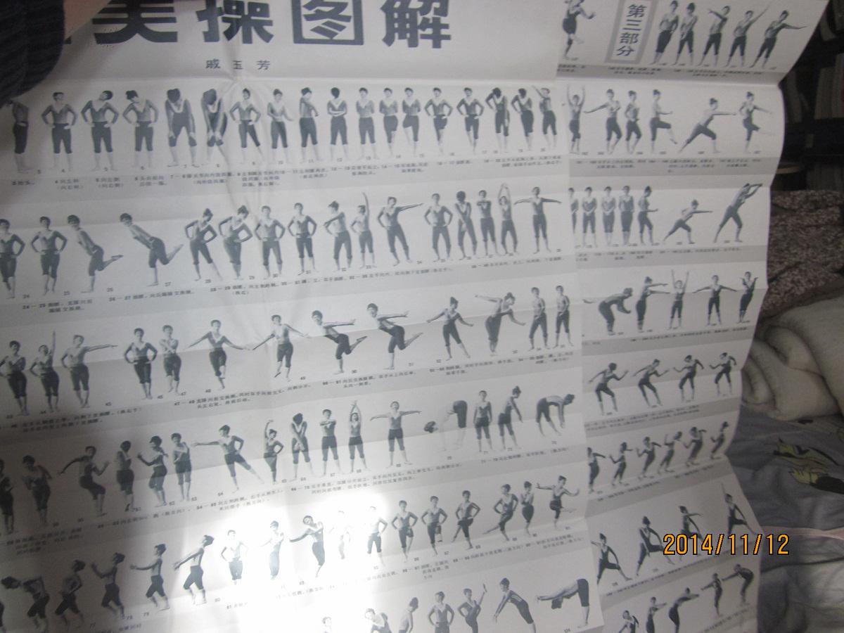 健美操图解(2张挂图)