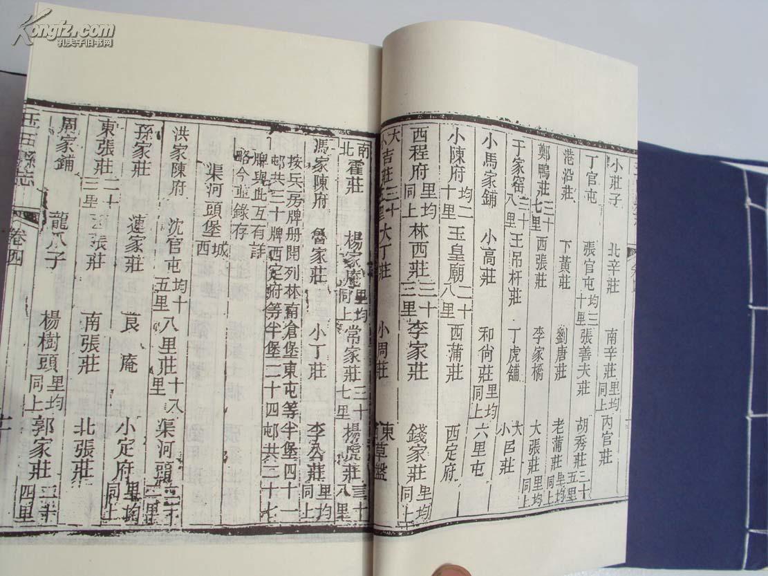 玉田县志 (线装本 ,全六册 ,老版新印,附有函套,十品) 《65》