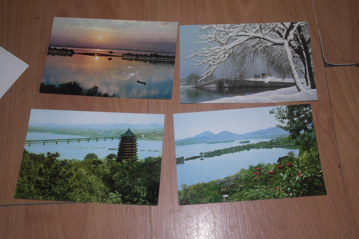 明信片《西湖》4张 j3