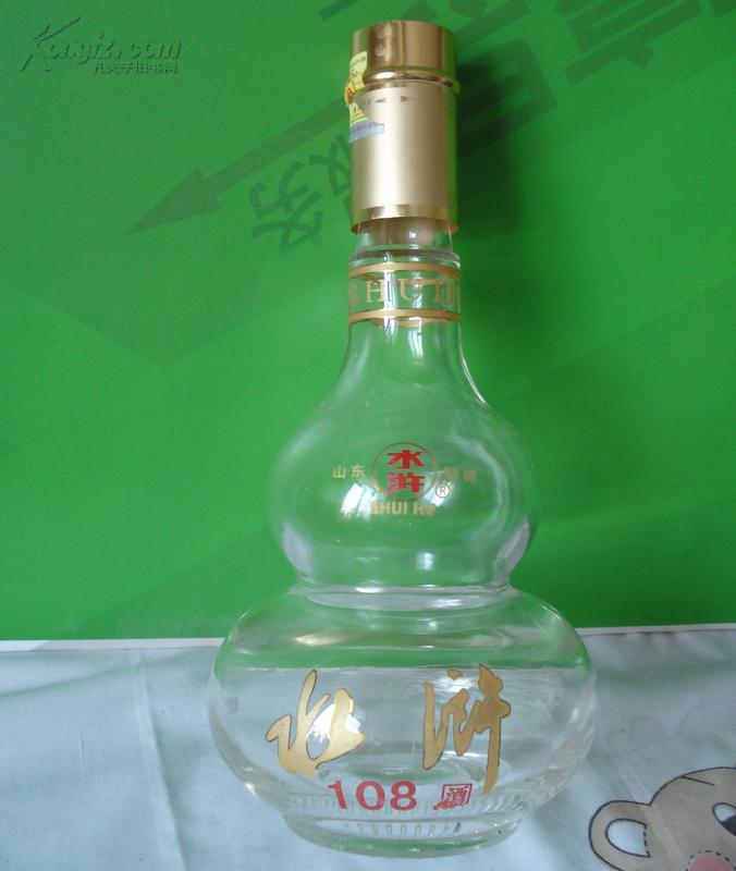 葫芦形状酒瓶 山东郓城水浒108酒瓶(一斤装)