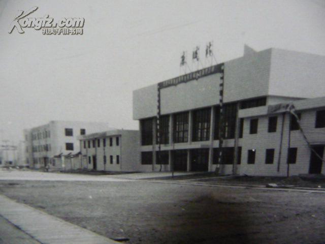 老照片,湖北应城火车站.15.5x10.5cm