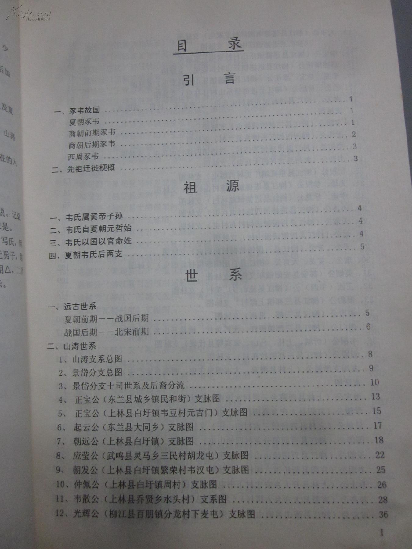 【家谱族谱宗谱】韦氏族谱 山涛支系 景岱分册(附勘误表 b1t