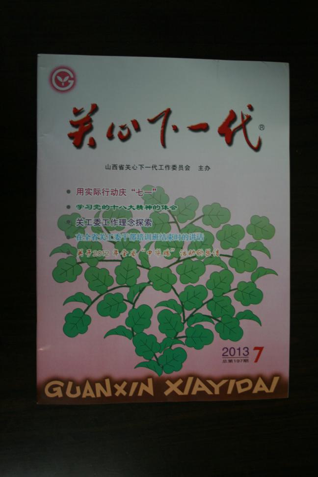 关心下一代2013年第7期(图1)
