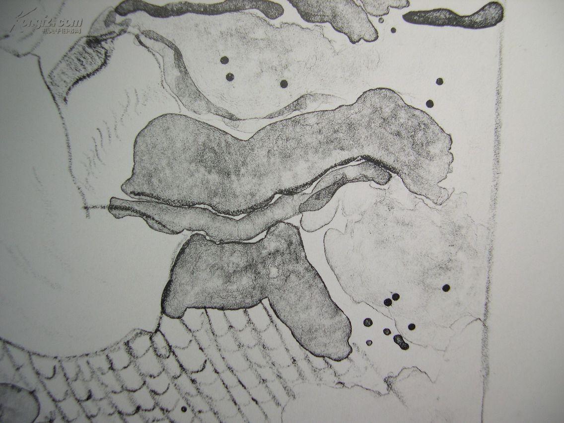 石版画 《奔跑》