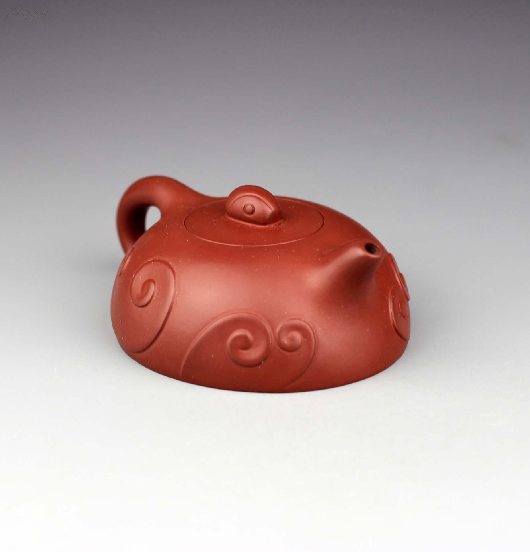 宜兴紫砂壶 周国君 祥云壶 【附作者保真证书及作品照片】