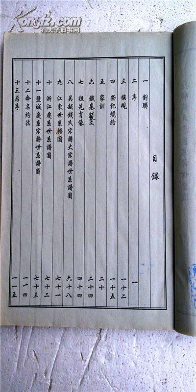 【复印件】钱氏宗谱【彭城堂】盐城毓川公支 16开 270页 2000年版本