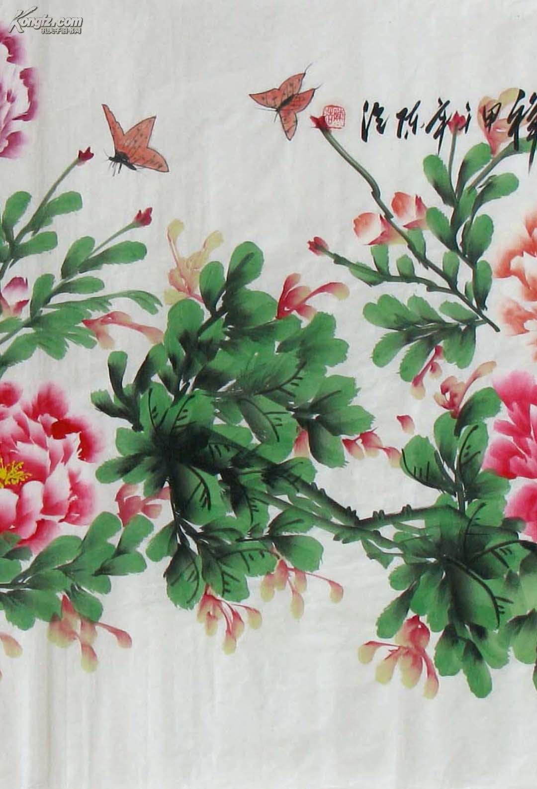 陈浩小六尺牡丹《富贵吉祥》◆◆◆0173,拍品信息,网上拍卖,拍卖图片