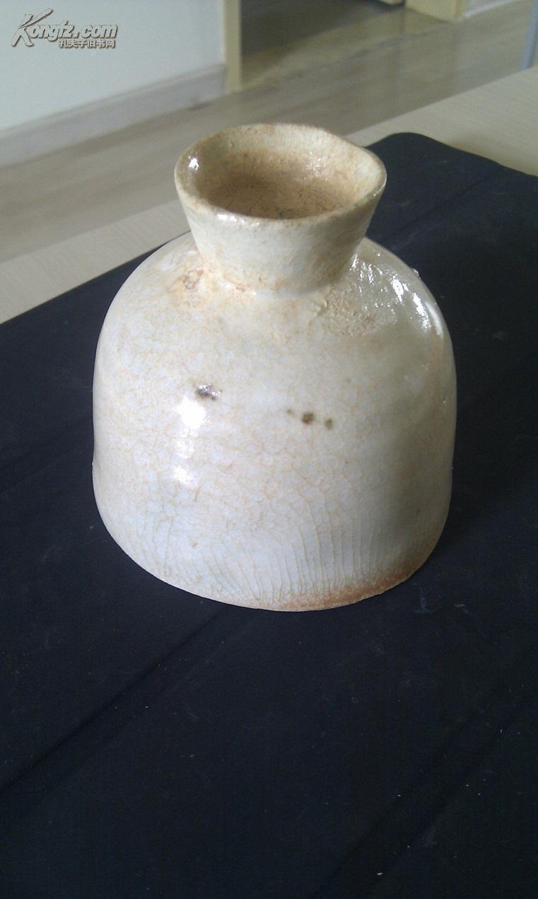 宋湖田窑影青杯,迎光可透,有土沁斑,典型出土物,属于傻开门的那种