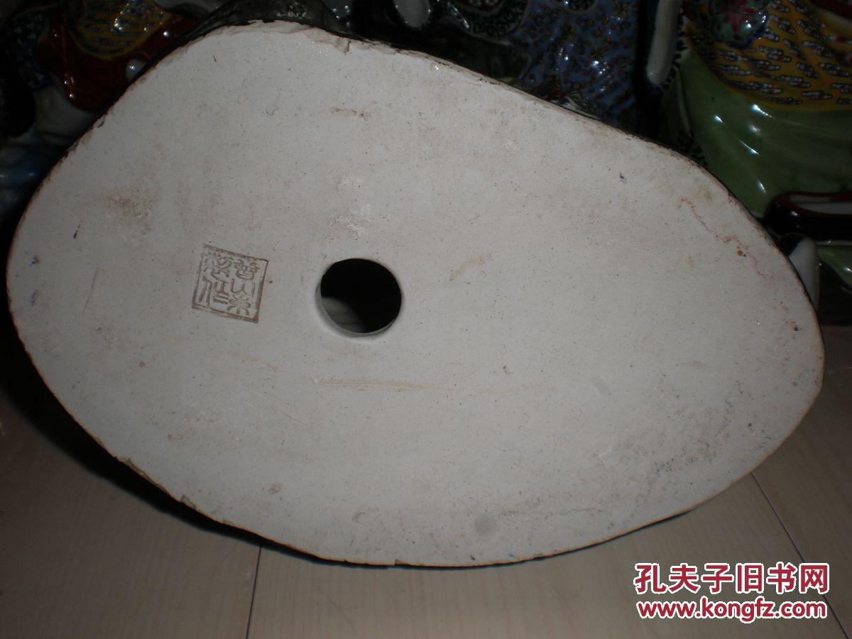 红色官窑景德镇老厂货雕塑瓷曾山东款家庭摆设供奉大型十八罗汉瓷雕一