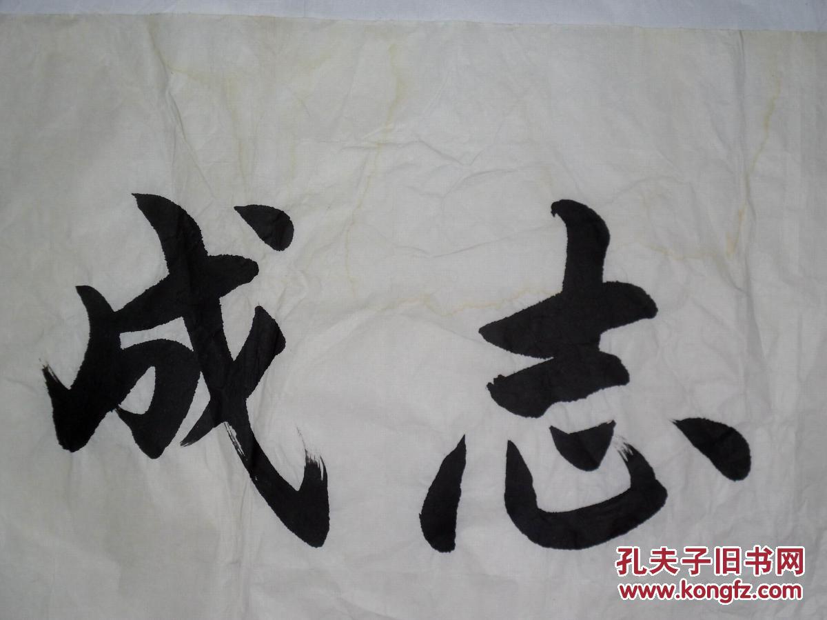 手书真迹书法天津市书法家协会会员张树忠众志成城