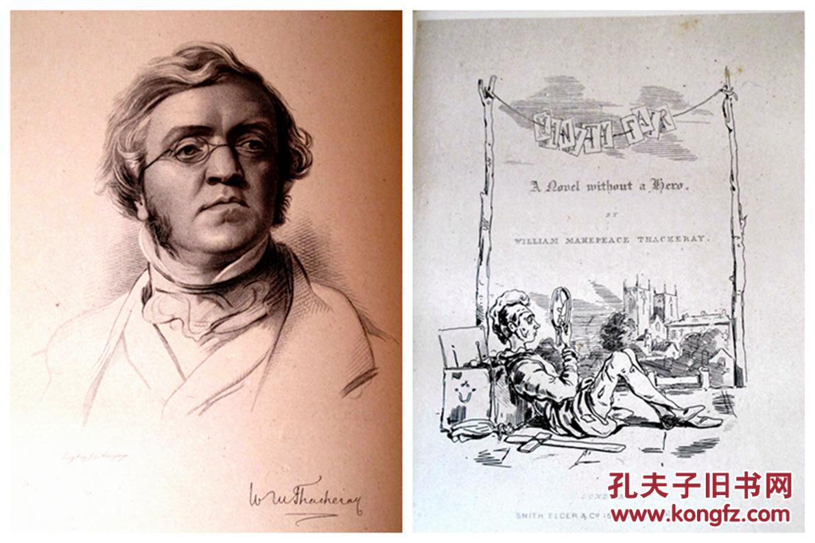 版萨克雷作品集萨克雷文集之名利场3册theworksofthackerayvanityfair