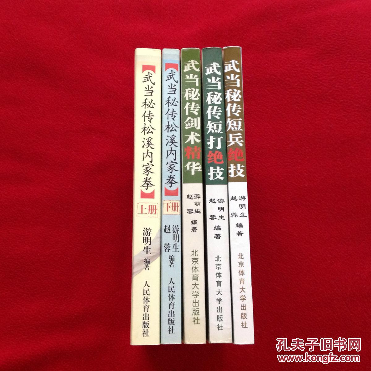 武当秘传松溪内家拳上下册武当秘传短打绝技武当秘传剑术精华武当秘传