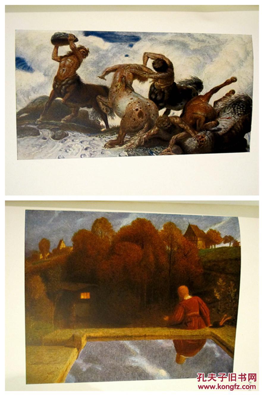 1912年半皮装书口刷金版瑞士象征主义画家阿诺德·勃