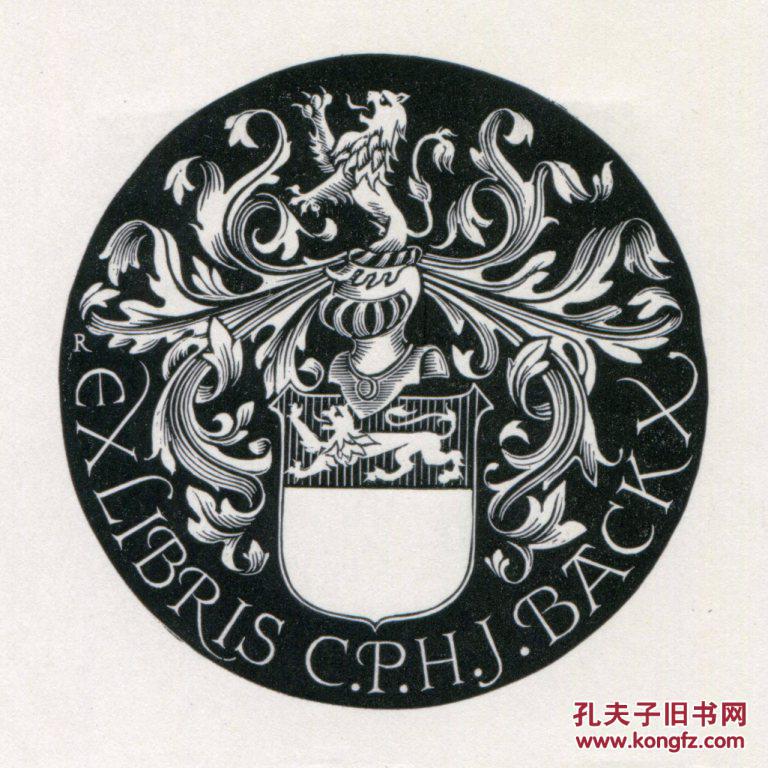 pam rueter 藏书票之纹章,花式字母与钻石