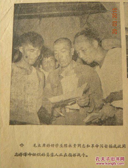 告全省人民书有陈永贵与杨成效指挥