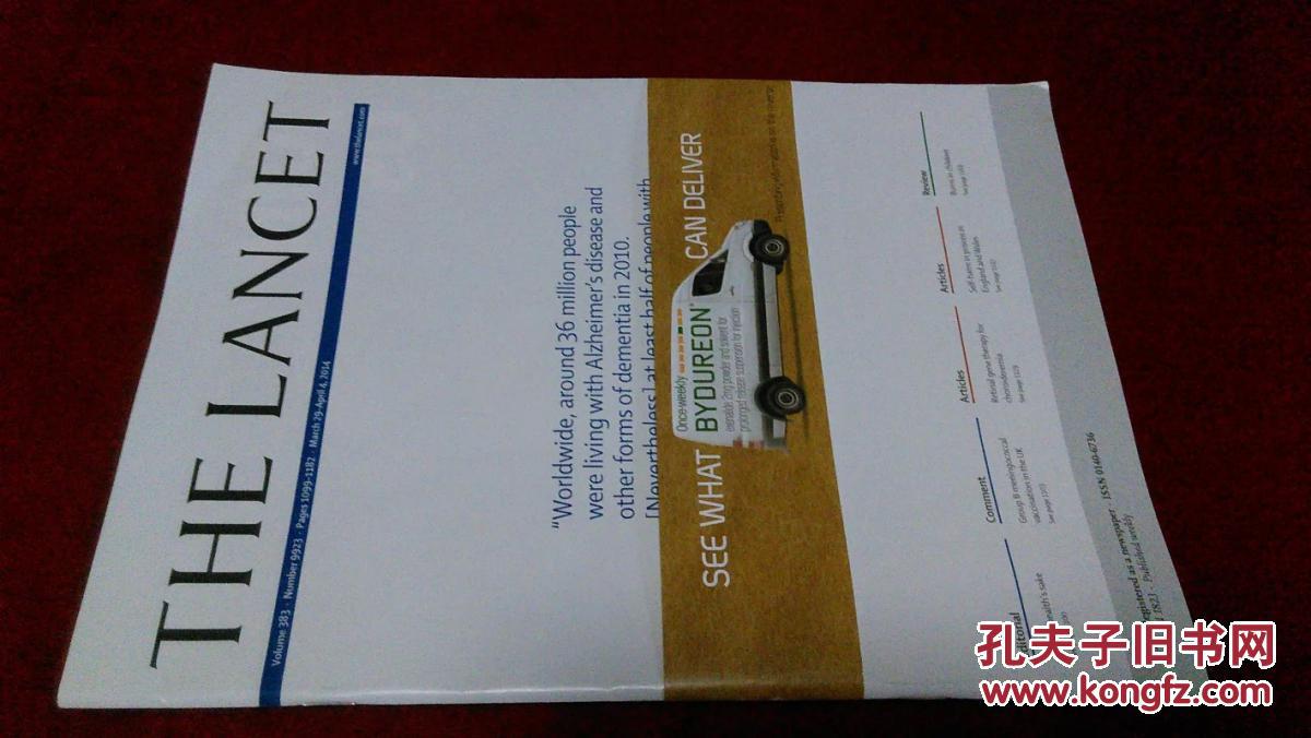 9923 pages 1099-1182 2014/03/29-04/04 原版柳叶刀杂志 医学杂志