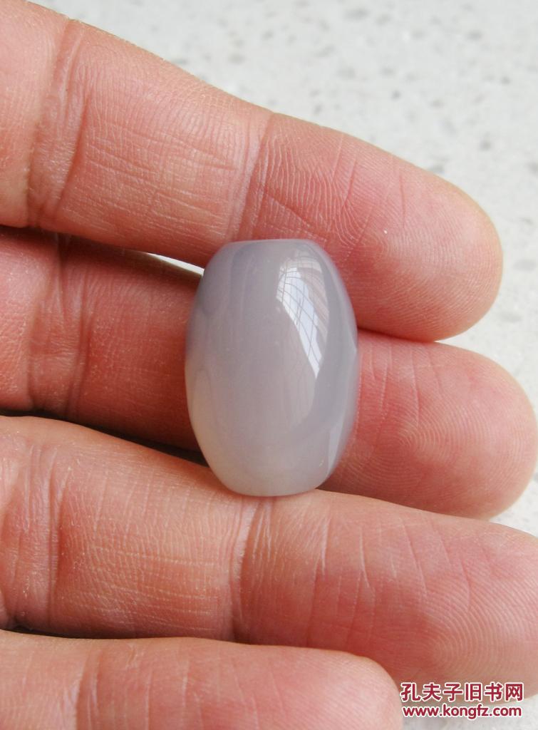 天然奇石像形图案海洋玉髓玛瑙珠子鼓珠挂件饰品收藏品:翠鸣春晓