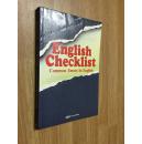 English Checklist: Common Errors in English【英文原版】