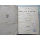 精装16开方本 histoire de france  1875年 铜版图画本 千余页