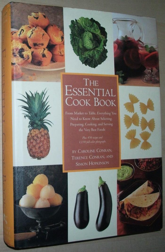 英文原版书theessentialcookbook美国最佳西餐烹饪菜谱彩色