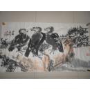 著名画家王少石.周本信合作大写意画【保真】