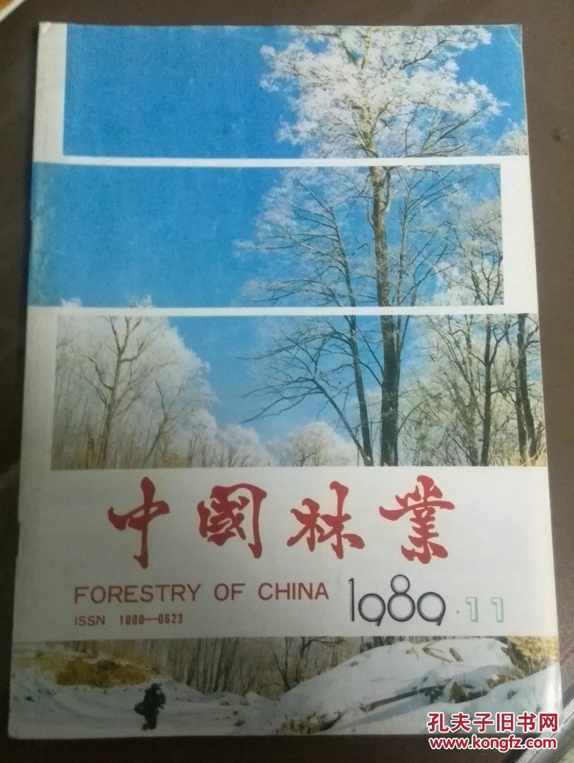 中国林业1989年第11期.封面:雾凇