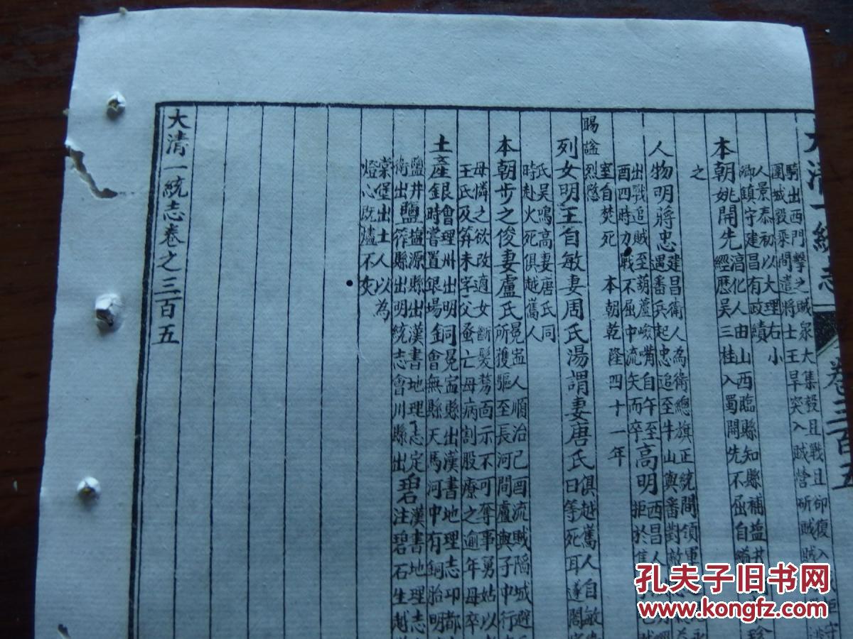 《大清一统志》中的《宁远府》篇(西昌 光绪辛丑(1901 白纸20.