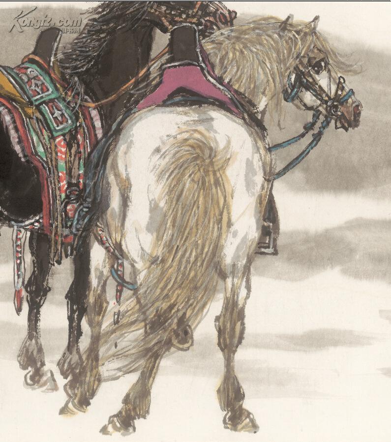 【图】中国著名画家许勇---骏马云飞_网上拍卖信息_孔夫子拍卖网