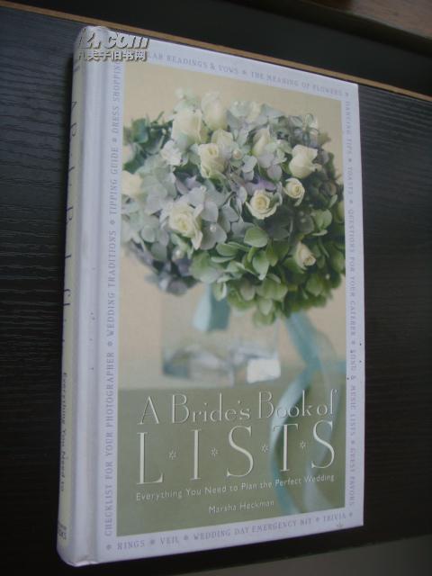 新娘宝典 A brides Book of Lists:everything u need to plan the perfect Wedding.精致精装优质厚纸印刷