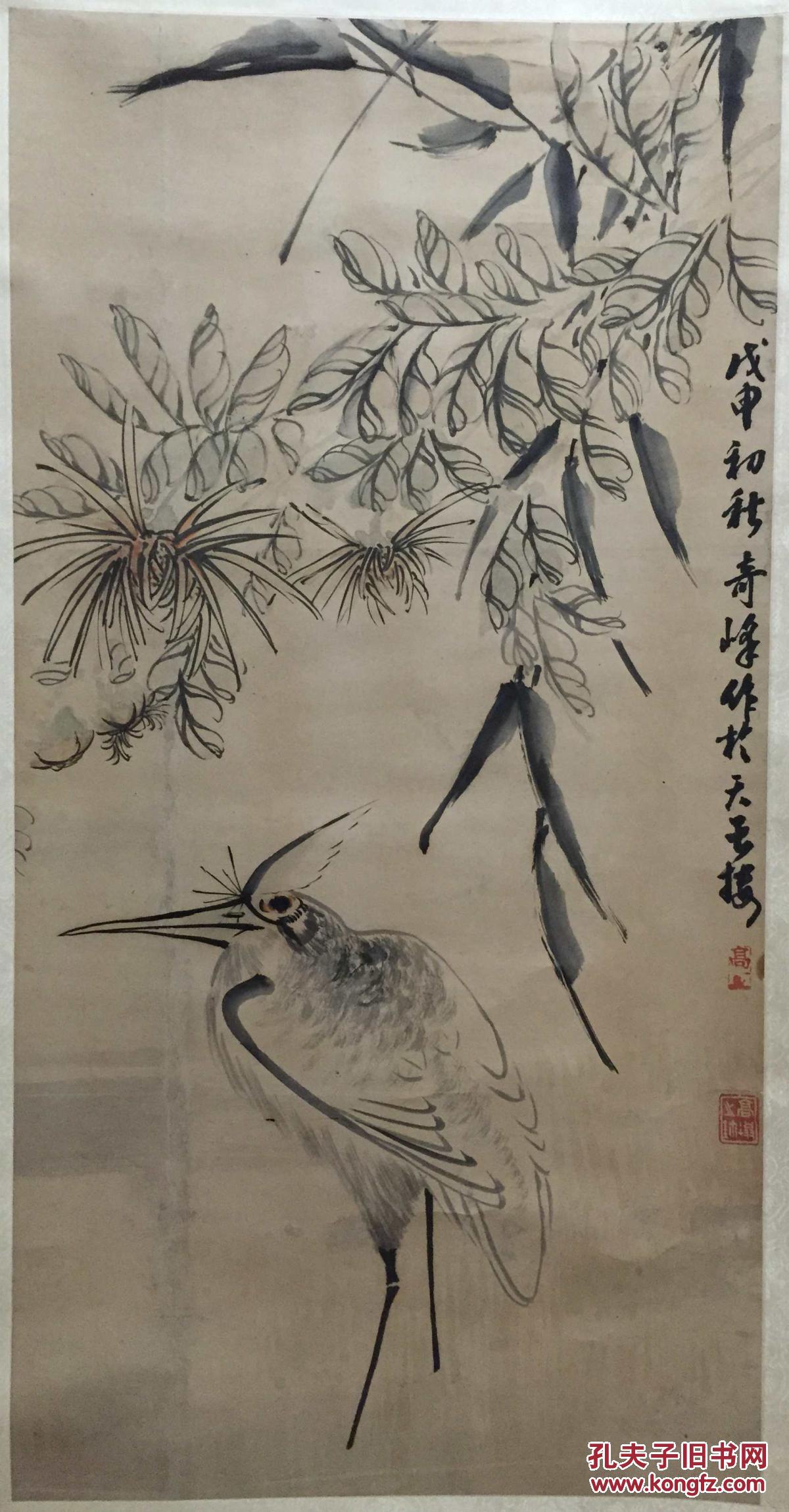 高奇峰花鸟40579