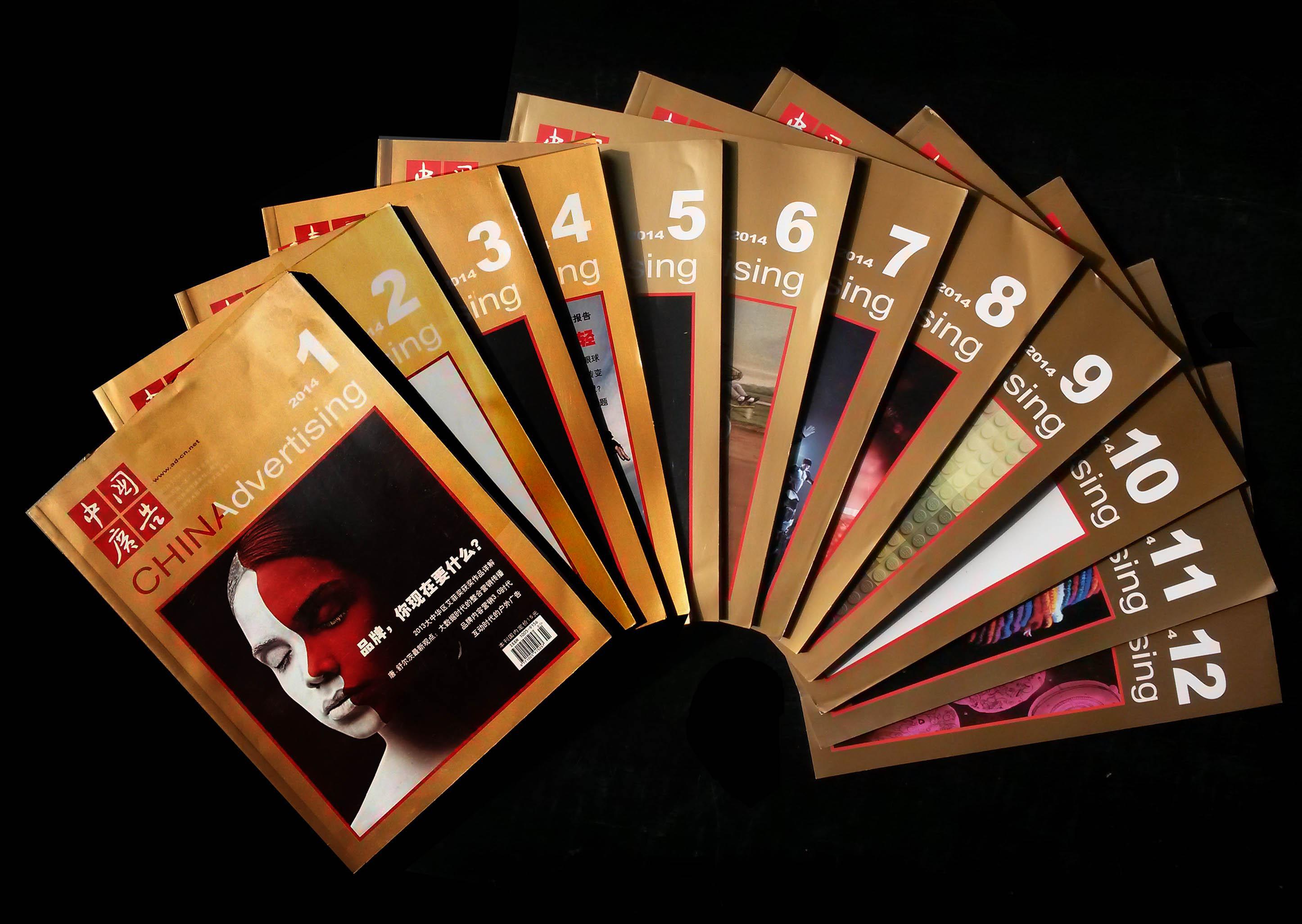 《中国广告》2014全年12册  对折    上海包邮