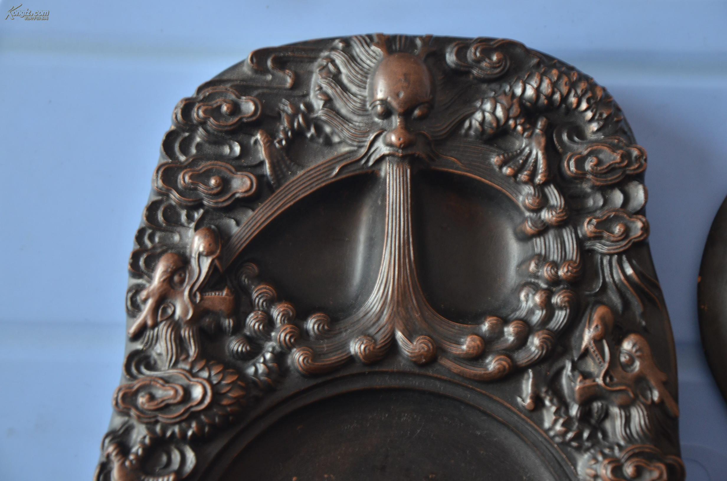 澄泥砚台五龙砚