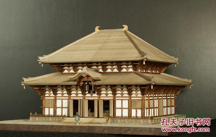 东大寺大佛殿1 250小林工艺绝版品日本古建筑实木模型已上色易拼装 孔夫子旧书网
