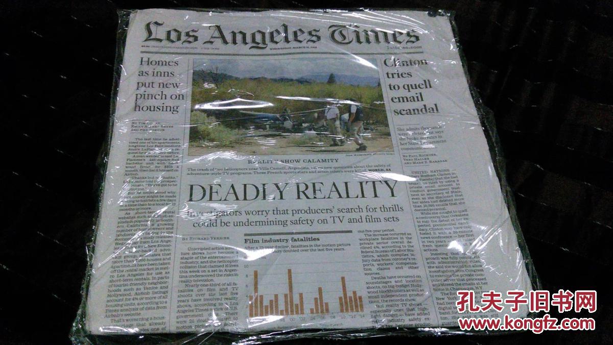 los angeles times 洛杉矶时报 2015/03/11 外文原版过期报纸