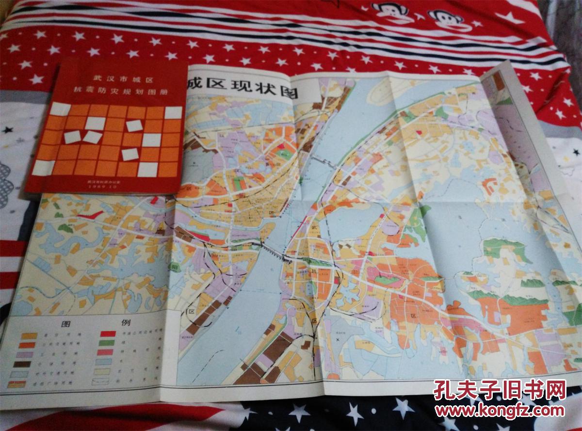 武汉市城区抗震防灾规划图册全地图本