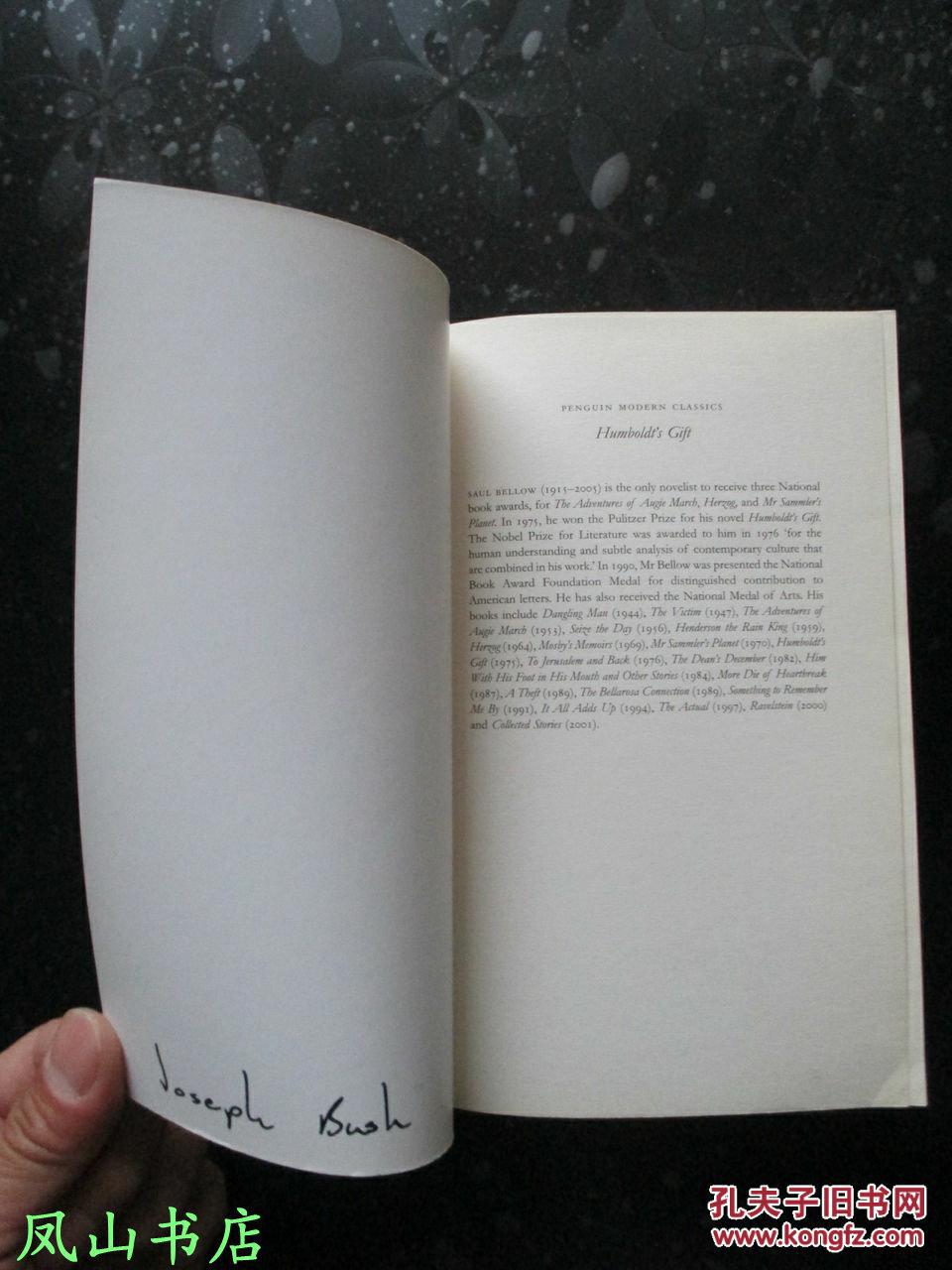 humboldtsgift英文原版索尔贝娄经典代表作洪堡的礼物penguinmodern