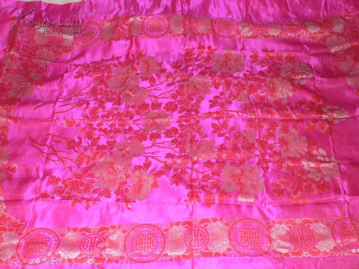 建国初期50年代的丝绸被面89岁奶奶的嫁妆