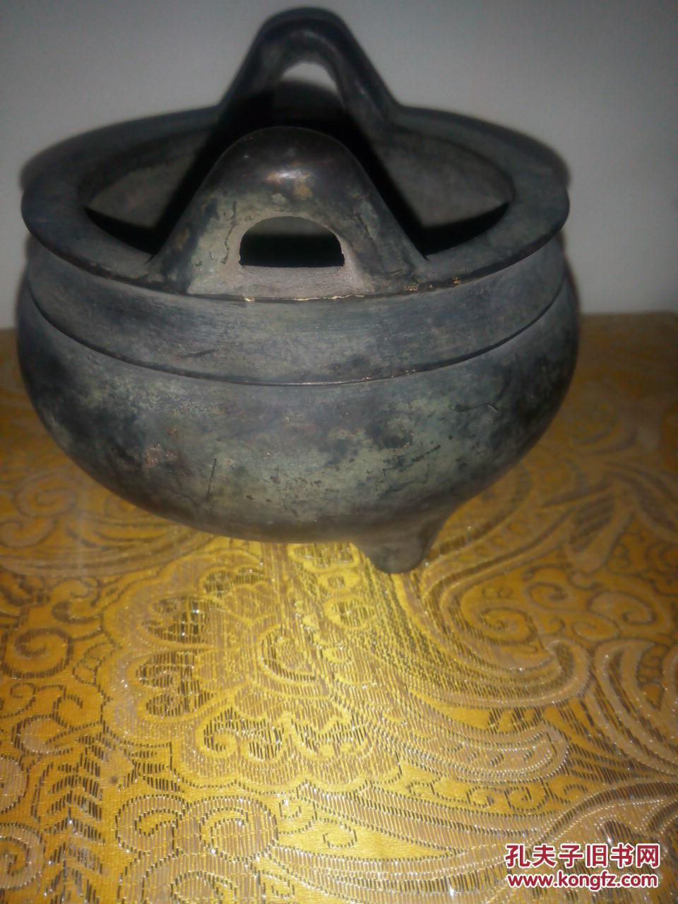 大明永乐年制铜香炉图图片