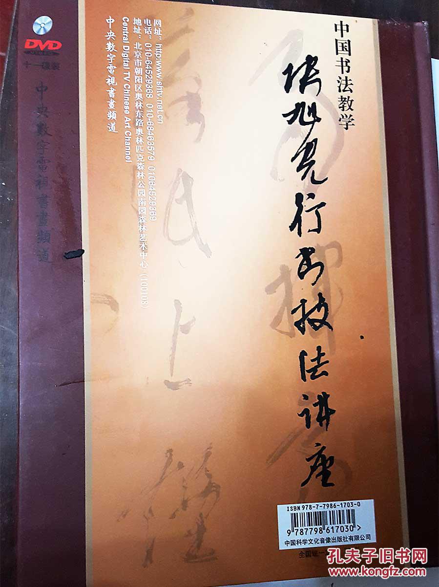 正版张旭光行书技法讲座142讲11dvd光盘