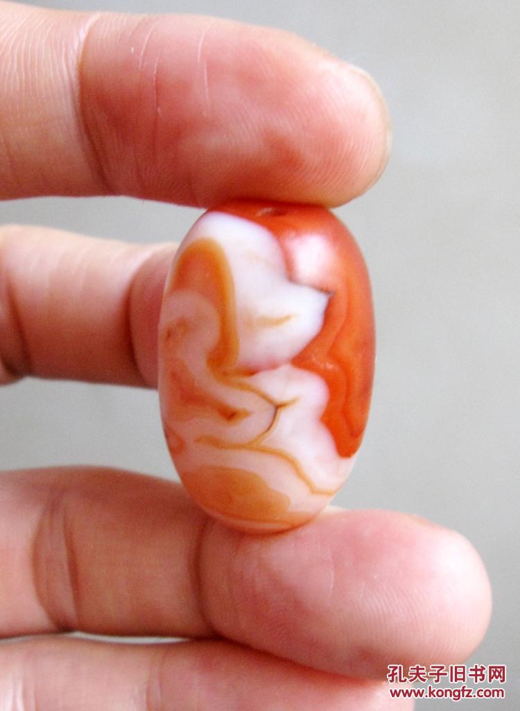 天然奇石像形图案缠丝玛瑙珠子鼓珠挂件div配件收藏品:转基因生物