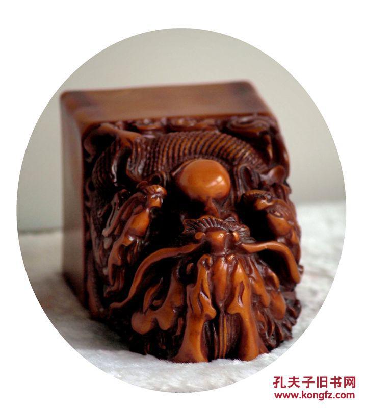 88大规格龙头纽寿山石印章文字中华民国李桂花帅印