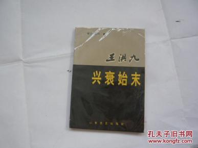 王洪九兴衰始末(非馆藏无涂画.封面有道轻微折痕85品.一版一印)