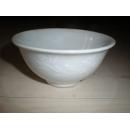 景德镇文革红色官窑厂货瓷器：白色白油暗花碗茶碗茶杯一个